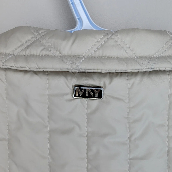 MARC New  York Cream Beige Quilted Zip Up Collared Vest Woman Medium - Picture 9 of 10